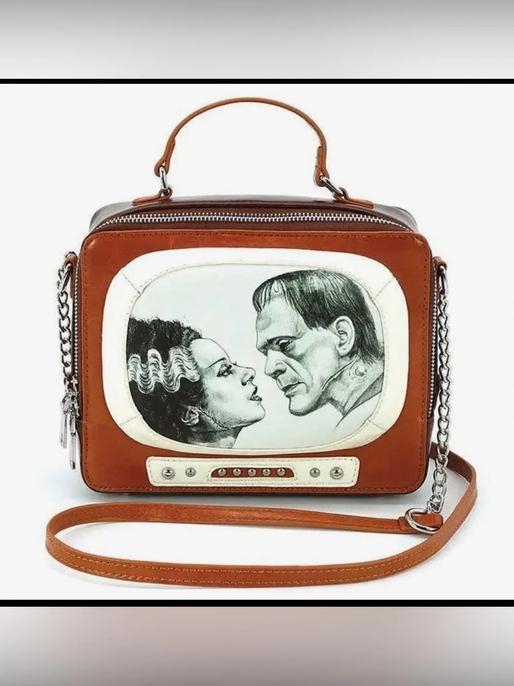 Frankenstein Portrait Crossbody Bag